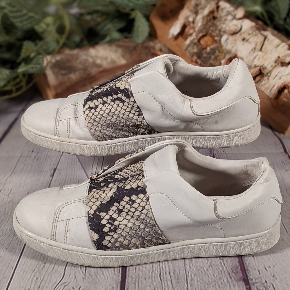 Vince 'Vista' Python Effect Leatherbandsneakers - image 3